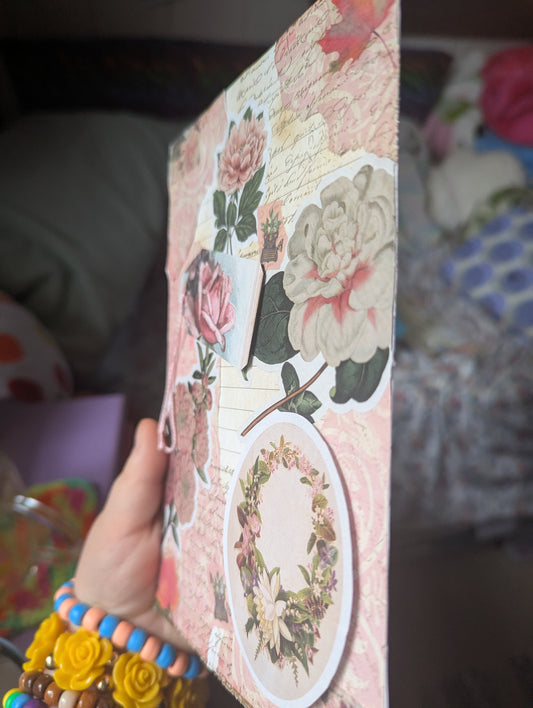 Bloom Pink - Scrapbook Page Decoration - large