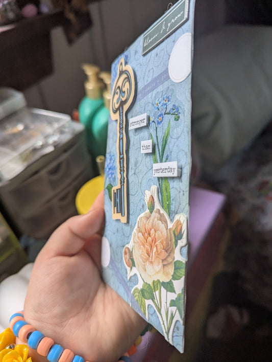 Bloom Today, Stronger Tomorrow - Scrapbook Page Decoration - small